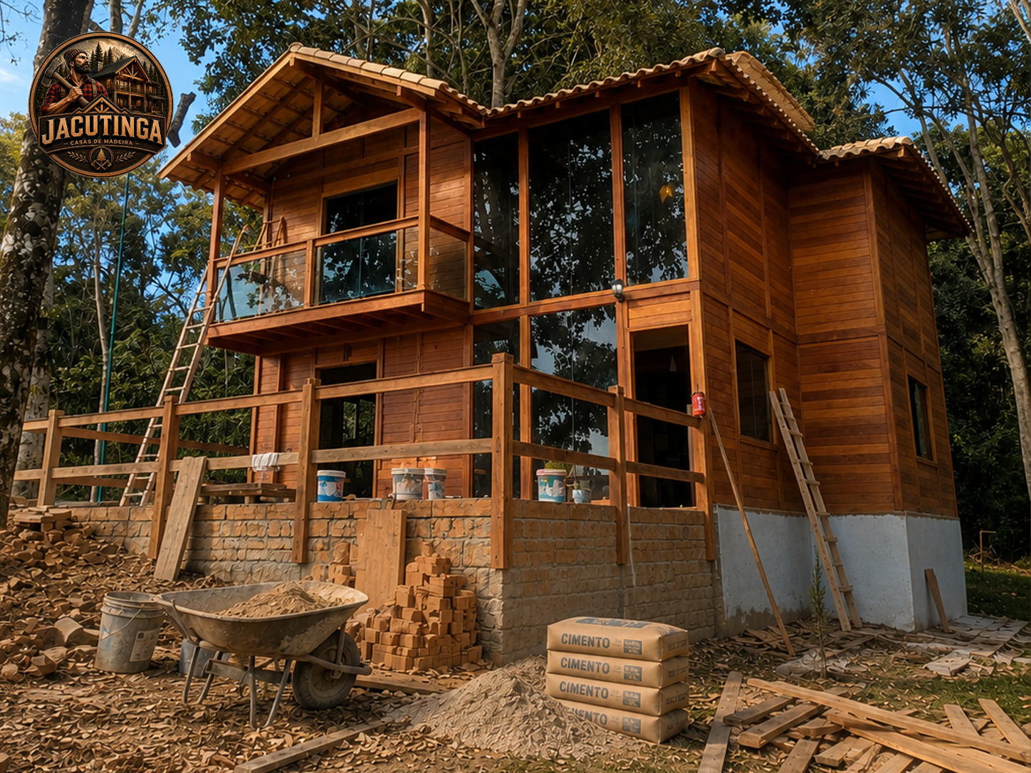 Casa de madeira Angelim Pedra projeto 2 - antes